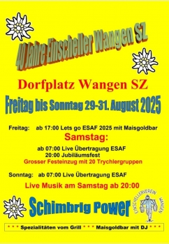 40 Jahre Einscheller Wangen SZ